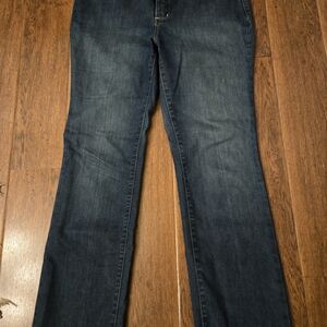 NYDJ Dark Blue Straight Leg Jeans